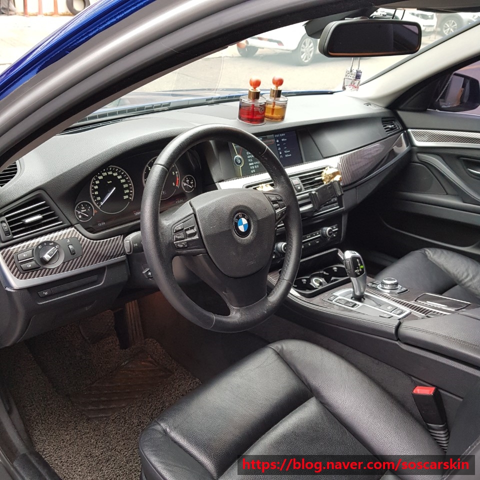 BMW 520D 블루미러크롬 전체랩핑 시공 입니다!