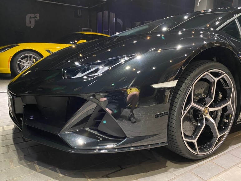 ALL BLACK No.3 / Lamborghini Huracan Evo - 광택 & 유리막코팅
